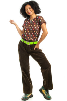 Vintage 90's Chocolate Corduroy Trousers