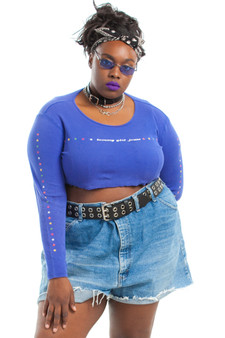 Vintage 90's Tommy Girl Star Crop Top