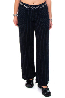 Vintage 90's High-Waisted Pinstripe Pants