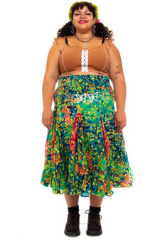 Vintage Y2K Floral Maxi Skirt