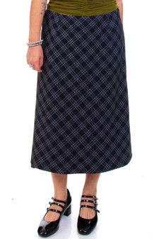 Vintage 90's Kasper Plaid Maxi Skirt