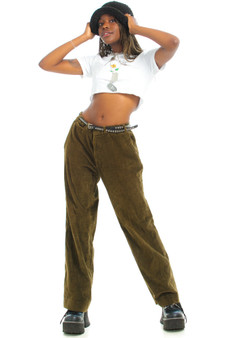 Vintage 90's Corduroy Olive Trousers Pants