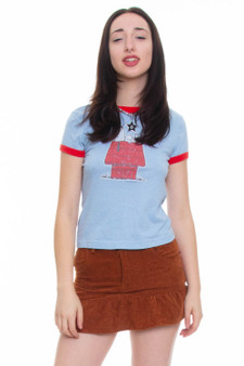 Vintage Y2K Snoopy Peanuts Ringer T-Shirt