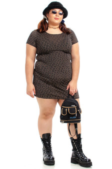 Vintage 90's Slinky Cheetah Mini Dress