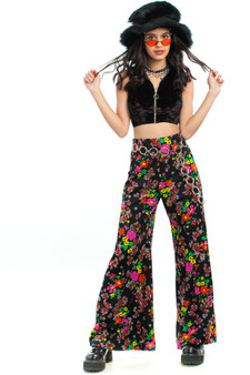 Vintage 70's Psychedelic Wide-Legged Pants