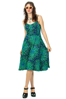 Vintage 80's Sweetheart Floral Tank Dress