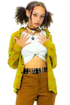 Vintage 90's Faded Green Flannel