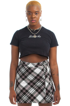 Vintage Y2K Bb Gurl Pink Plaid Mini Skort