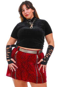 Vintage 90's Black Velvet Top