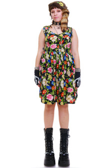 Vintage 90's Be-Bop Floral Button-Up Dress