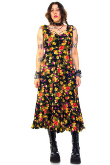 Vintage 90's Floral Maxi Tank Dress