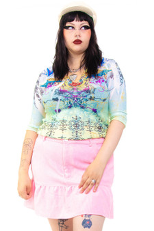 Vintage Y2K Bedazzled Hooded Long-Sleeve