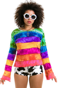 Vintage 90's Does 70's Hackeysack Honey Top