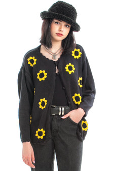 Vintage 90's Sunflower Cardi