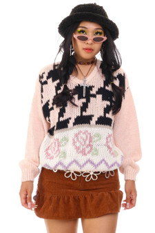 Vintage 90's Spice of Life Pink Knit Sweater