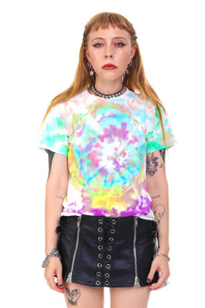 Vintage Y2K Rainbow Tie-Dye T-shirt 1