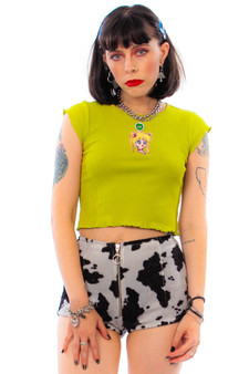 Vintage 90's Sailor Moon Lettuce-Edge Top