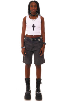 Vintage Y2K Baggy Plaid Shorts