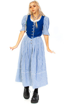 Vintage 90's Prairie Cottage Bb Maxi Dress