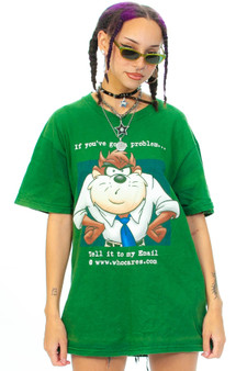 Vintage 90's www.whocares.com Taz T-shirt