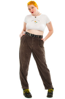 Vintage 90's Original Corduroy Pleated Pants