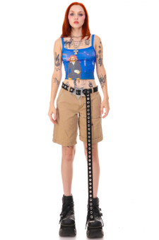 Vintage Y2K Khaki Cargo Shorts