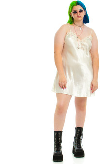 Vintage 90's Ivory Slip Dress