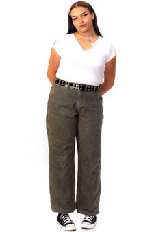 Vintage Y2K Carhartt Olive Green Carpenter Pants