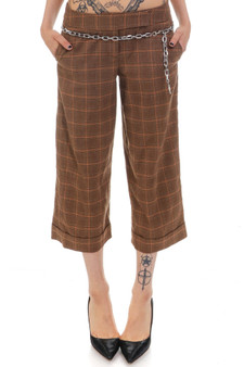 Vintage Y2K Liz Claiborne Brown Plaid Pants