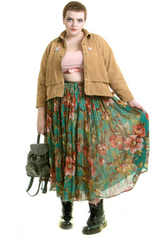 Vintage 90's Flower Whatever Maxi Skirt