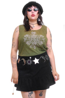 Vintage Y2K Bedazzled Thermal Tank Top