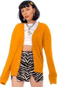 Vintage 70's Mustard Cardigan