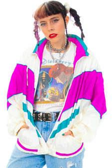 Vintage 80's Misty Windbreaker