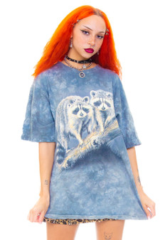 Vintage 90's Tie Dye Racoon T-Shirt