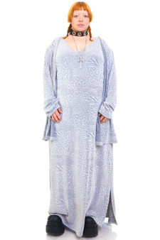 Vintage 90's Silver Grey Animal Patchwork 2PC Dress