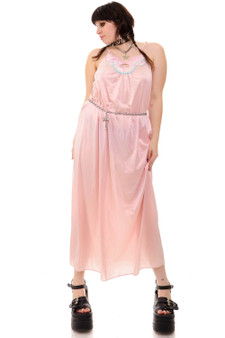 Vintage 70's Pastel Spaghetti Strap Dress