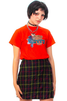 Vintage 80's Hippo in a Tutu Glitter Print Tee