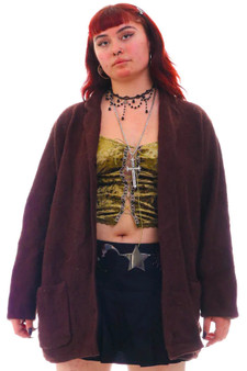 Vintage 90's Sag Harbor Brown Cardigan