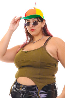 Vintage 80's Surprise Rainbow Hat