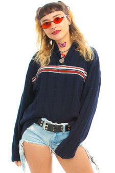 Vintage Y2K Striped XG Sweater
