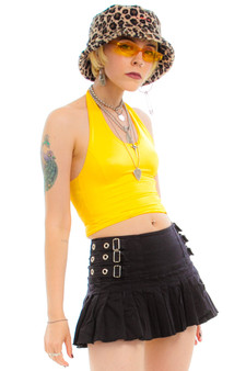 Vintage Y2K Tripp Li'l Gothic Hunny Mini Skirt