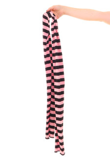 Vintage 90's Pink & Black Long Knit Scarf