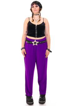 Vintage 90's Stretchy Purple Pants 1