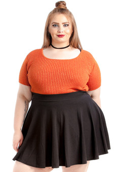 Vintage 90's Pumpkin Spice Ribbed Baby Tee