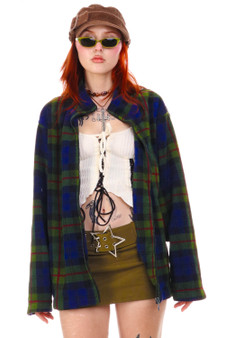 Vintage 90's Grunge Flannel Zip-Up Jacket