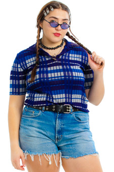 Vintage 90's Does 70's Plaidery Polo