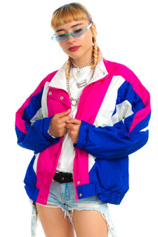 Vintage 90's Vibe On Windbreaker