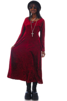 Vintage 90's Ultra Flirt Vampy Velvet Maxi Dress