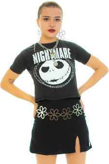 Vintage Y2K Nightmare! Jack Skellington Crop Tee