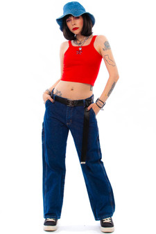 Vintage Y2K Wrangler Deep Rinse Carpenter Jeans